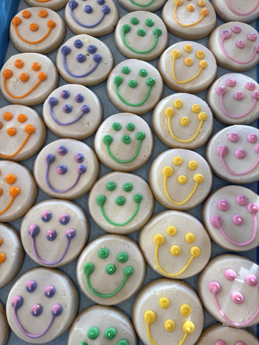 Smiley Cookies handed out after school at Warner's Bakery, Titusville