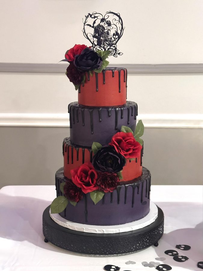 Custom wedding cake by Hilary Hanna, Warner's Bakery By Hil